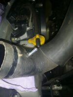 Boost adaptor fitted to Mazda BT50